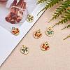 6Pcs 2 Style Rack Plating Brass Enamel Pendants KK-SZ0006-13-3