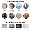 CREATCABIN 1Set 3D Flowerpot Acrylic Mirrors Wall Stickers DIY-CN0001-84-6