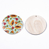 Fruit Seris Printed Wood Pendants WOOD-S045-103B-05-2