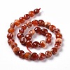 Natural Dyed Fire Crackle Agate Beads Strands G-C023-08B-3