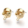 Iron Stud Earring Findings IFIN-T014-15G-NR-1