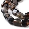 Natural Black Agate Beads Strands G-A208-04-4