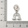 Non-Tarnish 304 Stainless Steel European Dangle Charms STAS-U005-36P-3