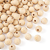 Craftdady 120Pcs 12 Styles Unfinished Natural Wood European Beads WOOD-CD0001-09-3