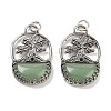 Natural Green Aventurine Bag Pendants G-Q163-06AS-07-1