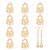Brass Rhinestone Pendants FIND-WH0144-27KCG-1