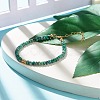 Natural Malaysia Jade(Dyed) Beaded Bracelets for Women or Men BJEW-JB07791-05-2