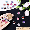 Gorgecraft 30Pcs 6 Colors Sew on Rhinestone DIY-GF0007-85-3