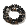 Natural Black Agate Beads Strands G-NH0017-B04-03-3