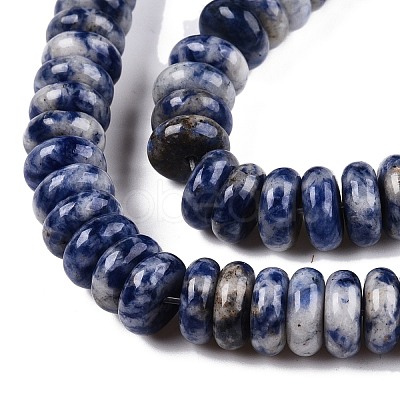 Natural Blue Spot Jasper Beads Strands G-T138-72-1