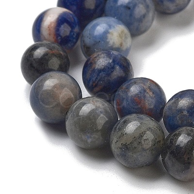 Natural Sodalite Beads Strands GSR8mmC013-1-1