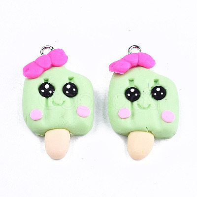 Handmade Polymer Clay Charms CLAY-T016-63B-1