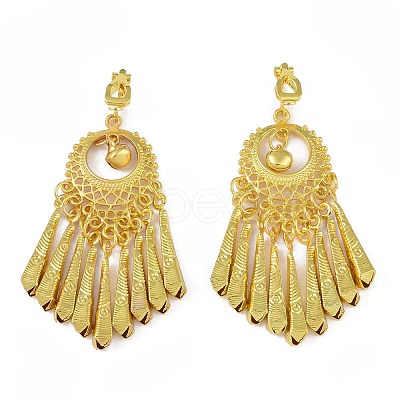 Bohemia Zinc Alloy Clip-on Earrings EJEW-C089-01B-G-1