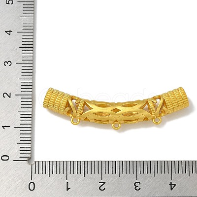 Brass Curved Tube Beads KK-Q019-02G-1