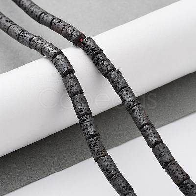 Natural Lava Rock Beads Strands G-H303-C22-1