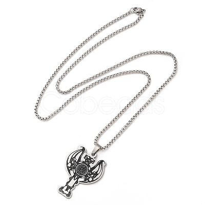 Cross Pendant Necklaces NJEW-A023-01P-1