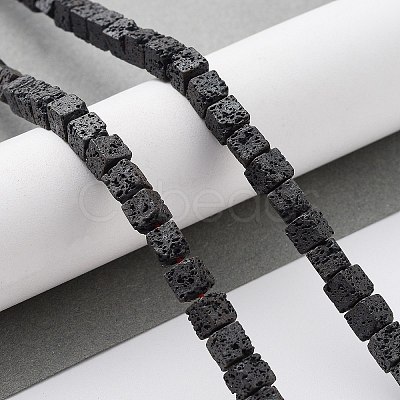 Natural Lava Rock Beads Strands G-H303-C03-1