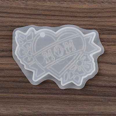 Mother's Day Pendants DIY Silicone Mold DIY-K073-15A-1