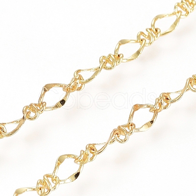 3.28 Feet Brass Figure 8 Chain X-CHC-G007-02G-1