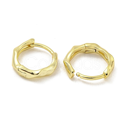 Brass Hoop Earrings EJEW-L211-010B-G-1