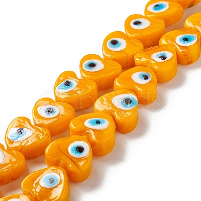 Handmade Evil Eye Lampwork Beads LAMP-F021-02F-1