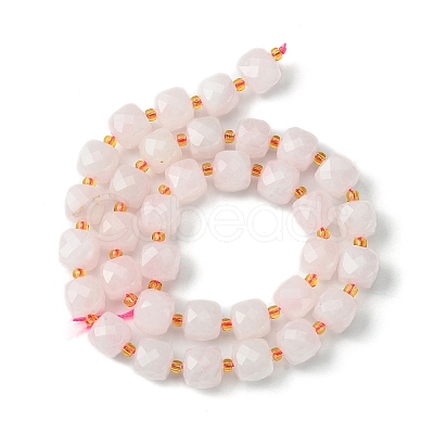 Natural Rose Quartz Beads Strands G-Q010-A10-01-1