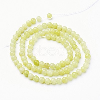 Natural Gemstone Beads Strands GSR4mmC033-1