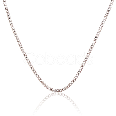 304 Stainless Steel Cuban Link Chains CHS-CJ0001-27P-1