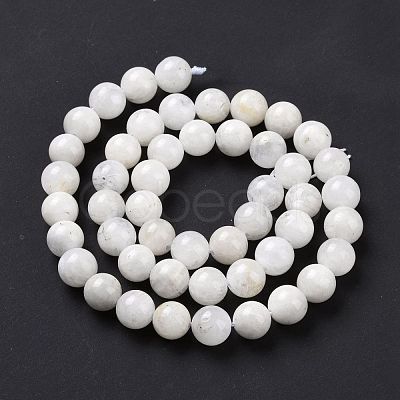 Natural Rainbow Moonstone Beads Strands G-I249-B04-02-1