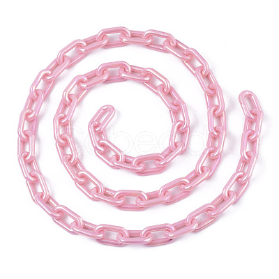 Acrylic Opaque Cable Chains X-PACR-N009-002G-1