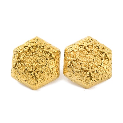 Ion Plating(IP) 304 Stainless Steel Stud Earrings EJEW-H013-03G-1