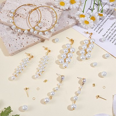 DIY Imitation Pearl Long Drop Earring Making Kit DIY-SZ0009-67-1