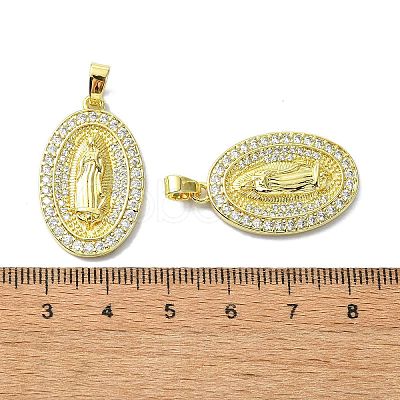 Rack Plating Brass Micro Pave Cubic Zirconia Pendants KK-R157-14A-G-1