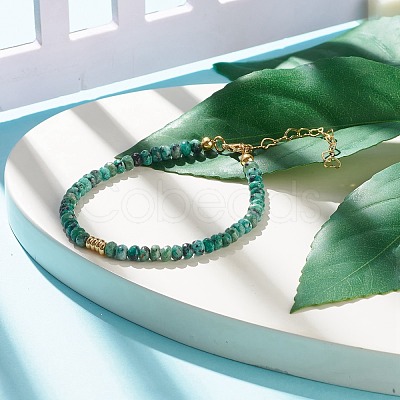 Natural Malaysia Jade(Dyed) Beaded Bracelets for Women or Men BJEW-JB07791-05-1