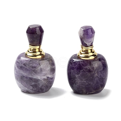 Natural Amethyst Dropper Bottles DJEW-K024-01G-03-1