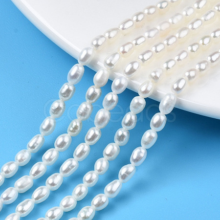 Natural Cultured Freshwater Pearl Beads Strands PEAR-N012-03G-1