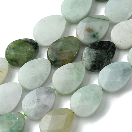 Natural Myanmar Jadeite Beads Strands G-A092-B01-02-1
