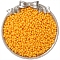 Baking Paint Glass Seed Beads, Round Hole, Peanut, Orange, 6x4mm, Hole: 1mm, about 100pcs/set