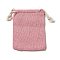 Rectangle Cloth Packing Pouches, Drawstring Bags, Pearl Pink, 11.8x8.75x0.55cm