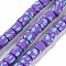 Handmade Polymer Clay Beads Strand, Column, Dark Orchid, 6~7.5x5.5~7mm, Hole: 1.7~2.3mm, about 54~65pcs/strand, 15.83~16.69''(40.2~42.4cm)