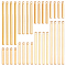 SUNNYCLUE 32Pcs 8 Style Brass Pendants, Bar, Real 18K Gold Plated, 15~40x2x2mm, Hole: 0.8~1mm, 4pcs/style