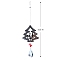 Glass Suncatchers, Stainless Steel Hanging Ornaments Home Garden Decoration, Christmas Tree, 320mm