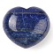 Natural Lapis Lazuli Thumb Massage Stone, Heart Pocket Palm Stones, for Relaxing, Pain Relief, 40~41x45x24~26mm