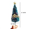 Plastic Christmas Miniature Ornaments, Micro Landscape Home Dollhouse Accessories, Pretending Prop Decorations, Tree, 140mm