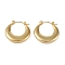 304 Stainless Steel Hoop Earrings, Jewely for Women, Rings, Golden, 22x3.5mm