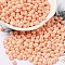 6/0 Opaque Baking Paint Glass Seed Beads, Teardrop, PeachPuff, 4.5~5x4x3~3.5mm, Hole: 0.9mm, about 5625Pcs/Pound