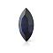 Preciosa&reg MAXIMA Crystal Fancy Stones, Czech Crystal, 435 14 615 Navette(Horse Eye), Dura Foiling, 30280 Dark Indigo, 10x5mm