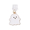 Ghost lloy Enamel with PVC Mobile Dustproof Plugs, White, 3.3cm