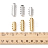 6Pcs 6 Styles Multi-Strand Brass Magnetic Slide Lock Clasps Set KK-FS0001-22-6