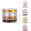 4 Colors Round Copper Wire for Jewelry Making CWIR-BC0002-02-2